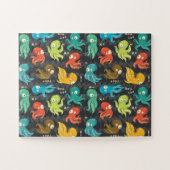 ブタコかわいい数々のカラーの子供服&デコル ジグソーパズル (横)