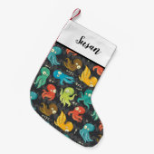 ブタコかわいい数々のカラーの子供服&デコル スモールクリスマスストッキング (正面 (吊り時))