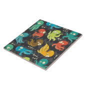 ブタコかわいい数々のカラーの子供服&デコル タイル (側面)