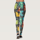 ブタコかわいい数々のカラーの子供服&デコル レギンス (裏面)