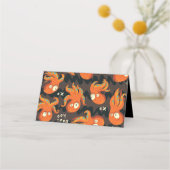 ブタコオレンジ&ブラックキッズウェア&デコル プレイスカード (裏面)