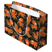 ブタコオレンジ&ブラックキッズウェア&デコル ラージペーパーバッグ (裏面アングル)