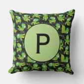 ブタコグリーンキッズウェア&デコル クッション (正面)