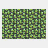 ブタコグリーンキッズウェア&デコル ラッピングペーパーシート (正面)