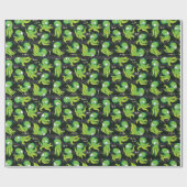 ブタコグリーンキッズウェア&デコル ラッピングペーパー (フラット)