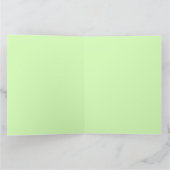 ブタコグリーンキュート子供の誕生日 カード (内部)