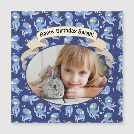 ブタコブルーキュート子供の誕生日パーティー (正面)