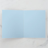 ブタコブルーキュート子供の誕生日 カード (内部)