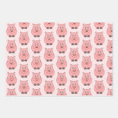 ブタデザイン ラッピングペーパーシート (正面)