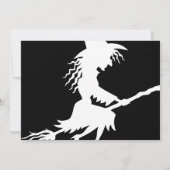 ブタンウィッチ飛んでいるホワイトハローウィンパーティ 招待状 (裏面)