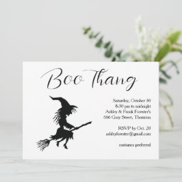 ブタンウィッチ飛んでいるホワイトハローウィンパーティ 招待状