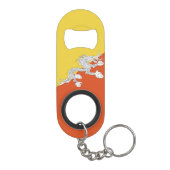 ブタン国旗 キーホルダー栓抜き (裏面)