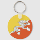 ブタン国旗 キーホルダー (正面)