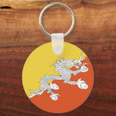 ブタン国旗 キーホルダー (正面)