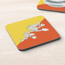 ブタン国旗 コースター