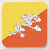 ブタン国旗 コースター (正面)