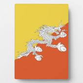 ブタン国旗 フォトプラーク (正面)