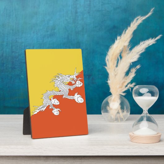 ブタン国旗 フォトプラーク (側面)