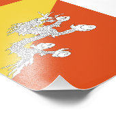 ブタン国旗 フォトプリント            (角)