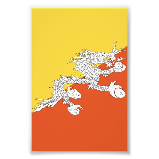 ブタン国旗 フォトプリント            (正面)