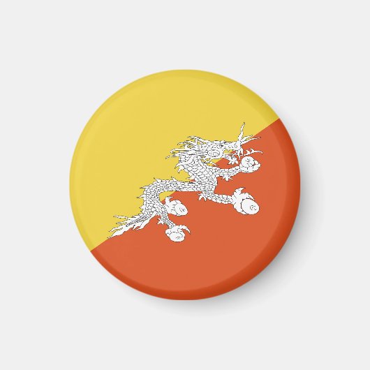 ブタン国旗 マグネット (正面)