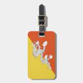 ブタン国旗 ラゲッジタグ (正面縦)