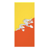 ブタン国旗 ラックカード (正面)