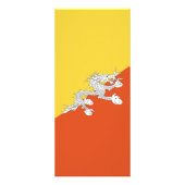 ブタン国旗 ラックカード (正面)