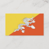 ブタン国旗 名刺 (正面)