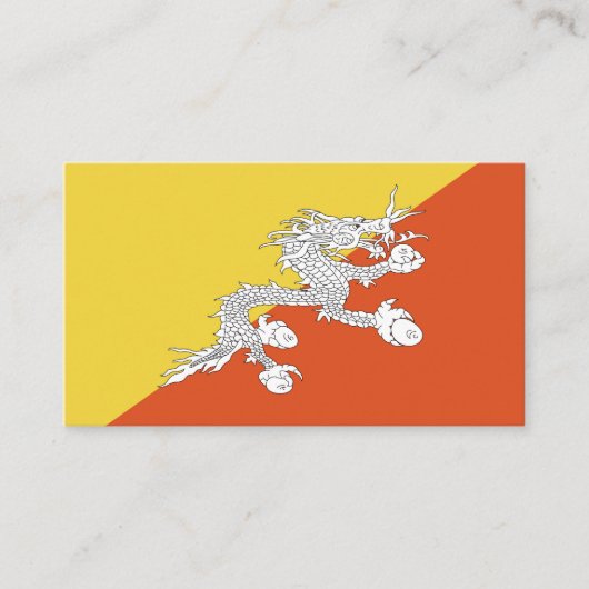ブタン国旗 名刺 (正面)