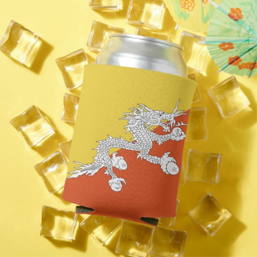 ブタン国旗 缶クーラー (インサイチュ 夏)