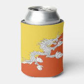ブタン国旗 缶クーラー (缶正面)