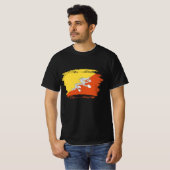 ブタン国旗 Tシャツ (正面フル)
