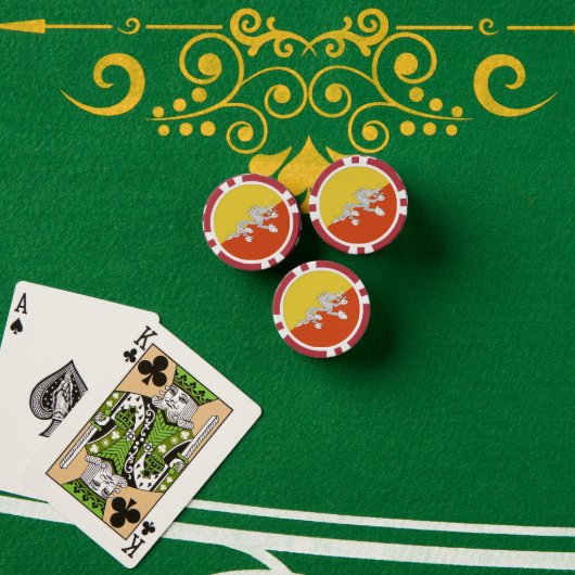 ブタン旗 ポーカーチップ (ポーカーテーブル (スタック))