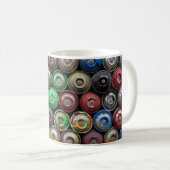 ブタン缶の山 コーヒーマグカップ (正面右)