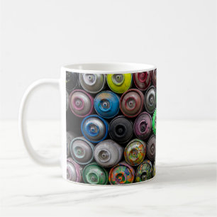 ブタン缶の山 コーヒーマグカップ
