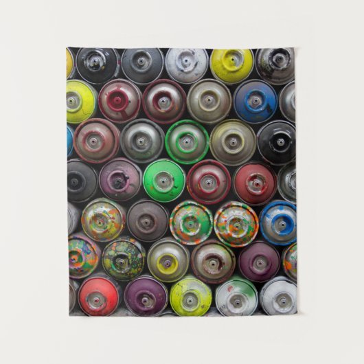 ブタン缶の山 タペストリー (正面)
