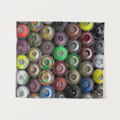 ブタン缶の山 タペストリー (正面(横))