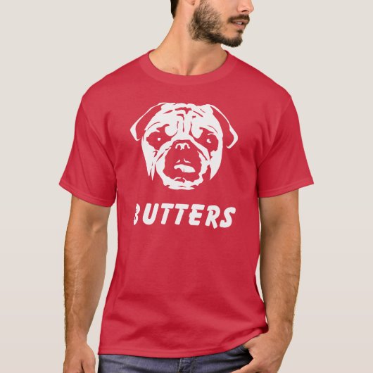 ブターズ・パグTシャツ Tシャツ (正面)