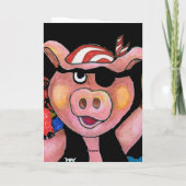 ブタ及び彼のオウム- I愛Bacon、海賊を監督して下さい カード (裏面)