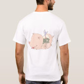 ブタ型蚊取り線香 Tシャツ (裏面)