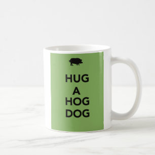 ブタ犬を抱き締めて下さい コーヒーマグカップ