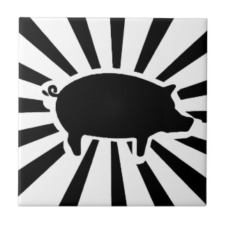 ブタ私-ブタの光線 タイル