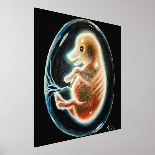 ブタ胚 箔ポスター (レイダウン)