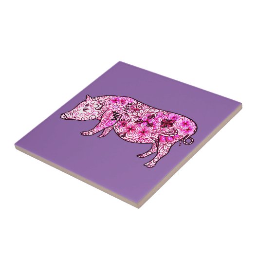 ブタ3 タイル (側面)