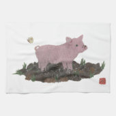 ブタ キッチンタオル (横)