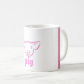 ブタ コーヒーマグカップ (正面右)