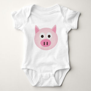 ブタ ベビーボディスーツ