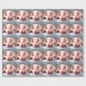 ブタ ラッピングペーパー (フラット)