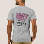 ブタ。 性質の風味がよい奇跡 Tシャツ (裏面)